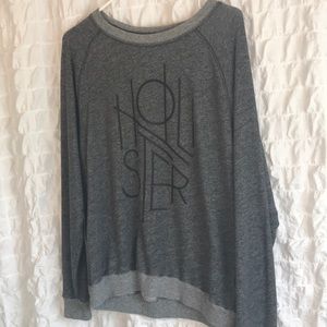 Gray Hollister Crew Neck Sweater